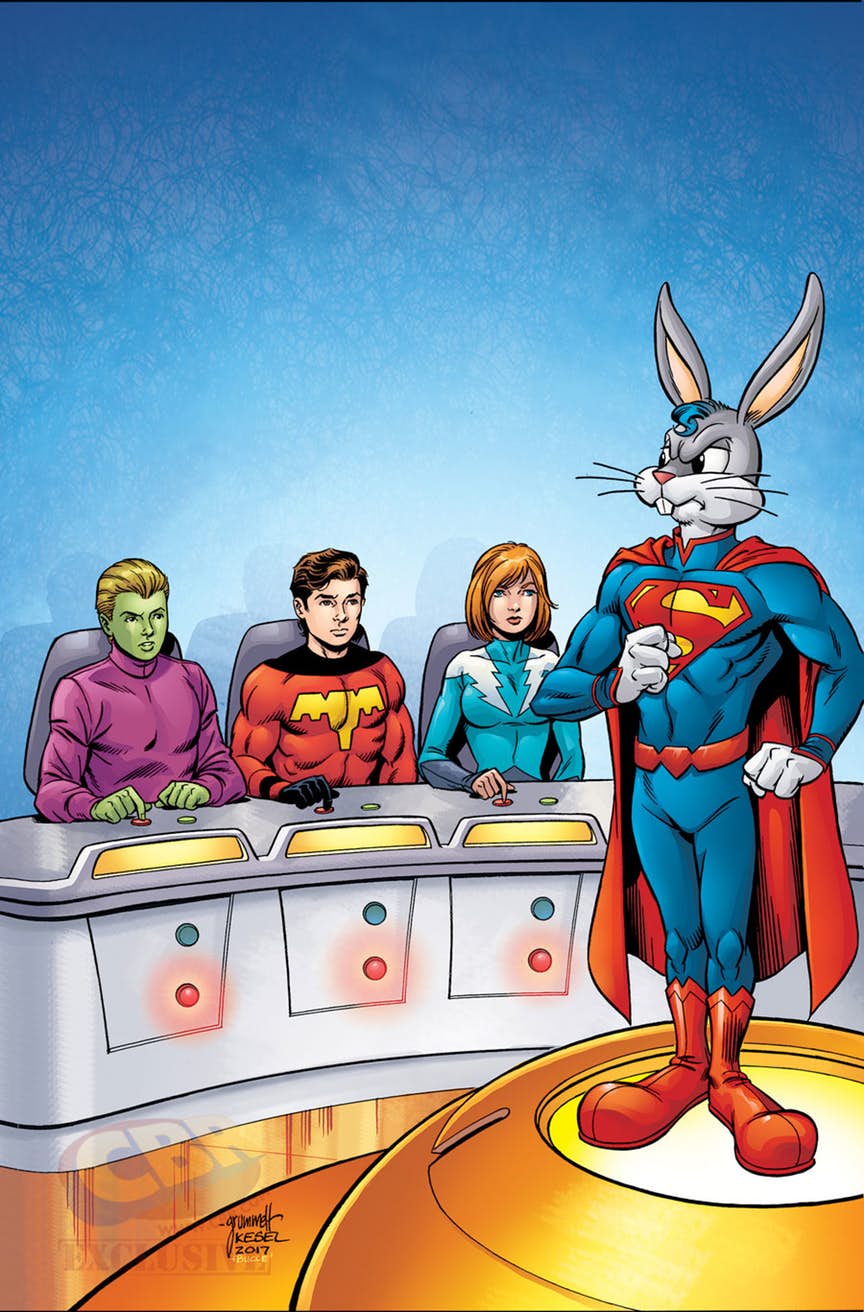 Legion of Super-Heroes/Bugs Bunny Special #1, copertina di Tom Grummet e Scott Hanna