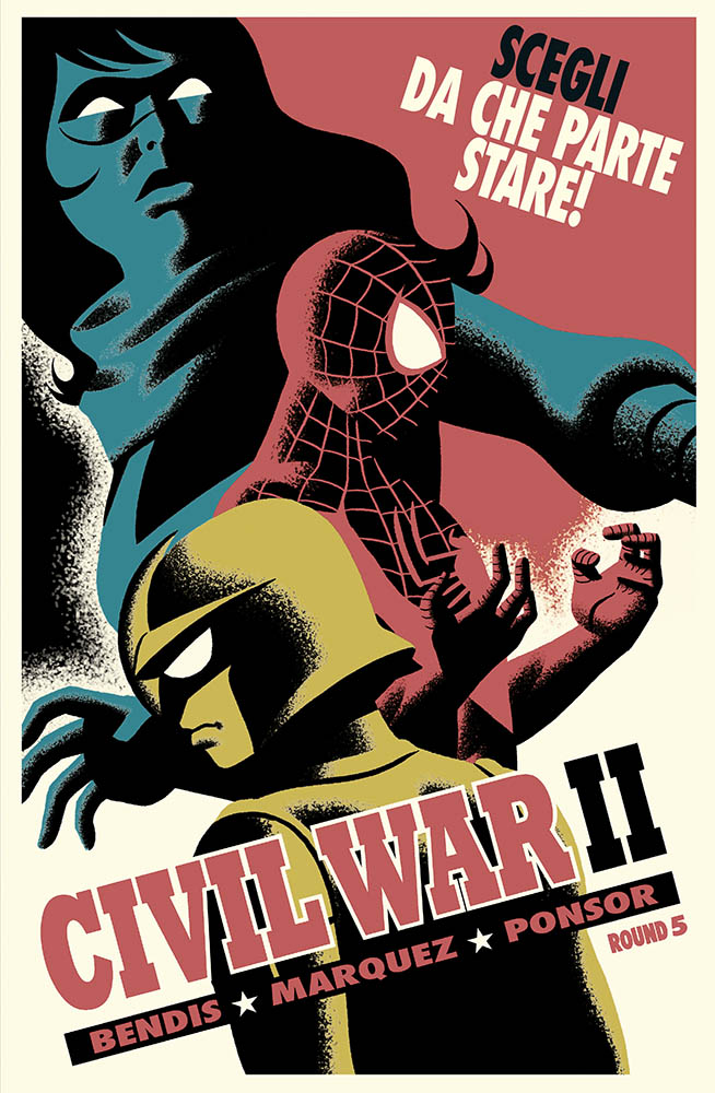 Civil War II 5, variant cover di Michael Cho