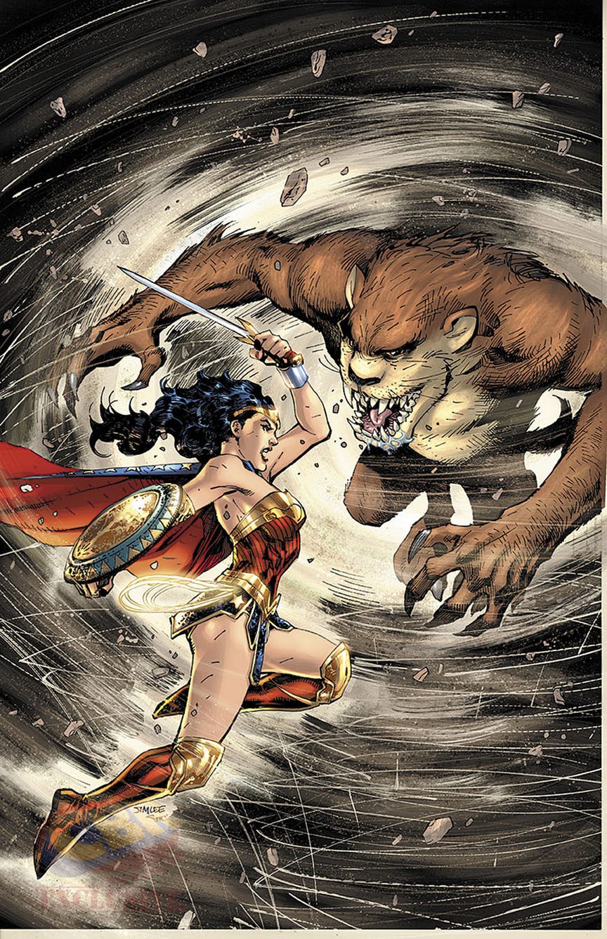 Wonder Woman/Tazmanian Devil Special #1, copertina di Jim Lee