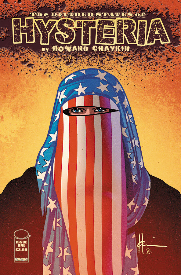 The Divided States of Hysteria, copertina di Howard Chaykin