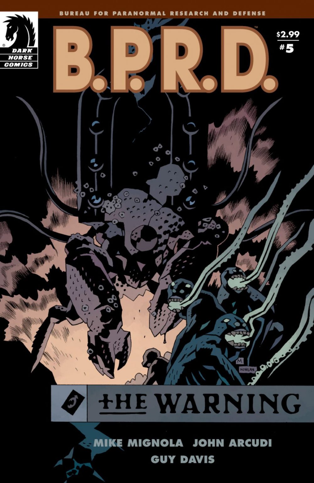 B.P.R.D.: The Warning #5, copertina di Mike Mignola