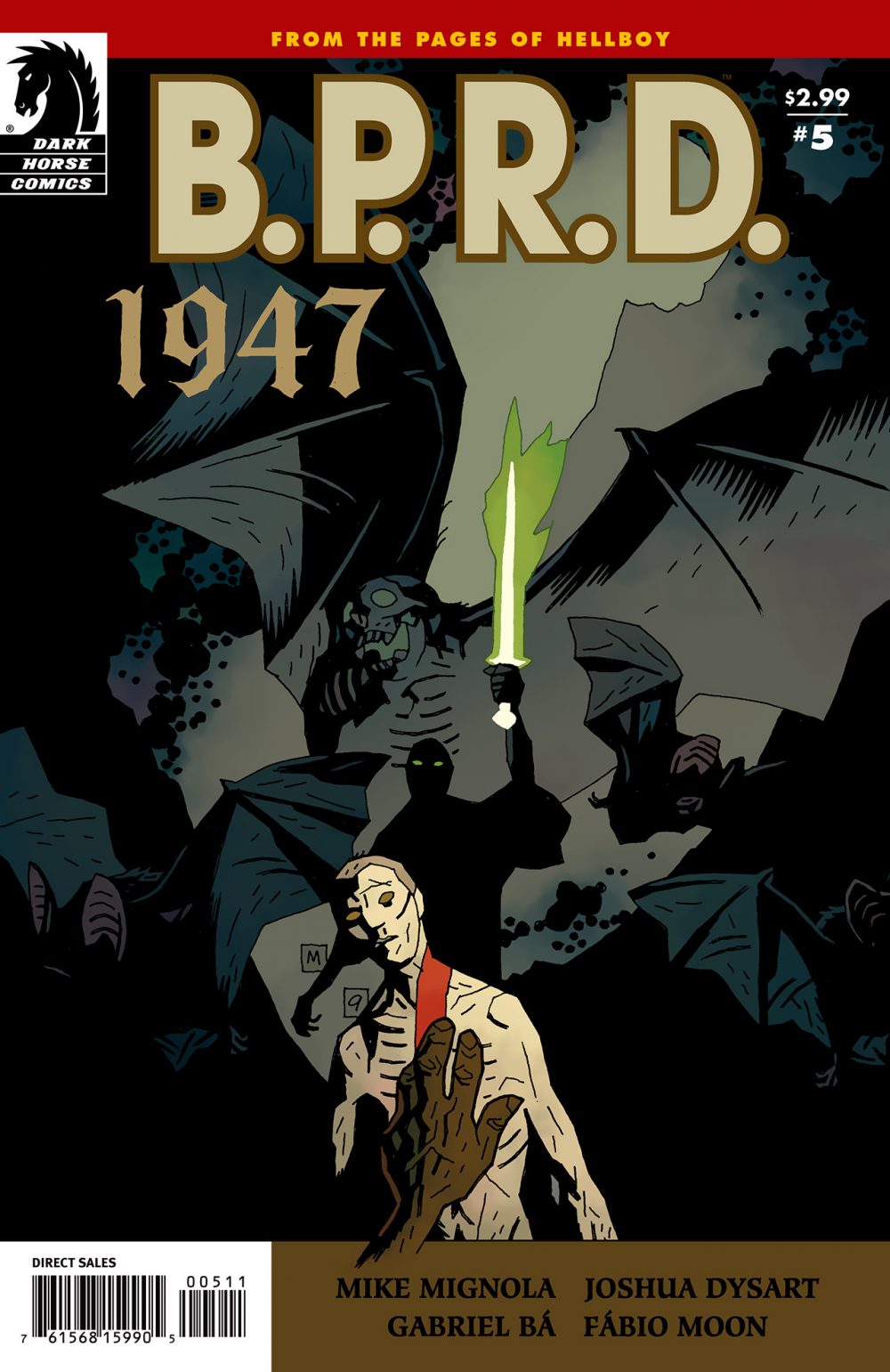 B.P.R.D.: 1947 #5, copertina di Mike Mignola