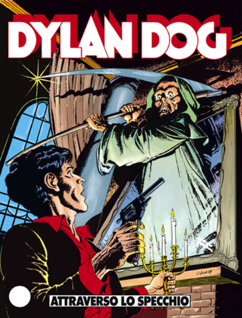 Dylan Dog 10: Attraverso lo specchio, copertina di Claudio Villa