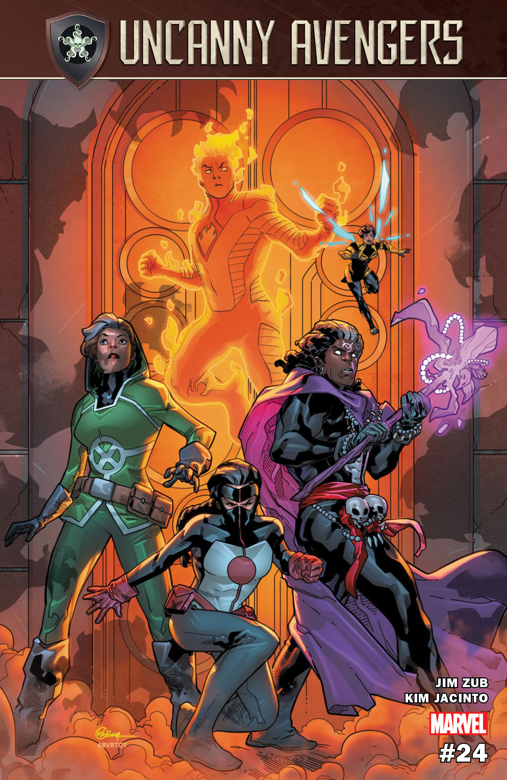 Uncanny Avengers #24, copertina di Kin Jacinto