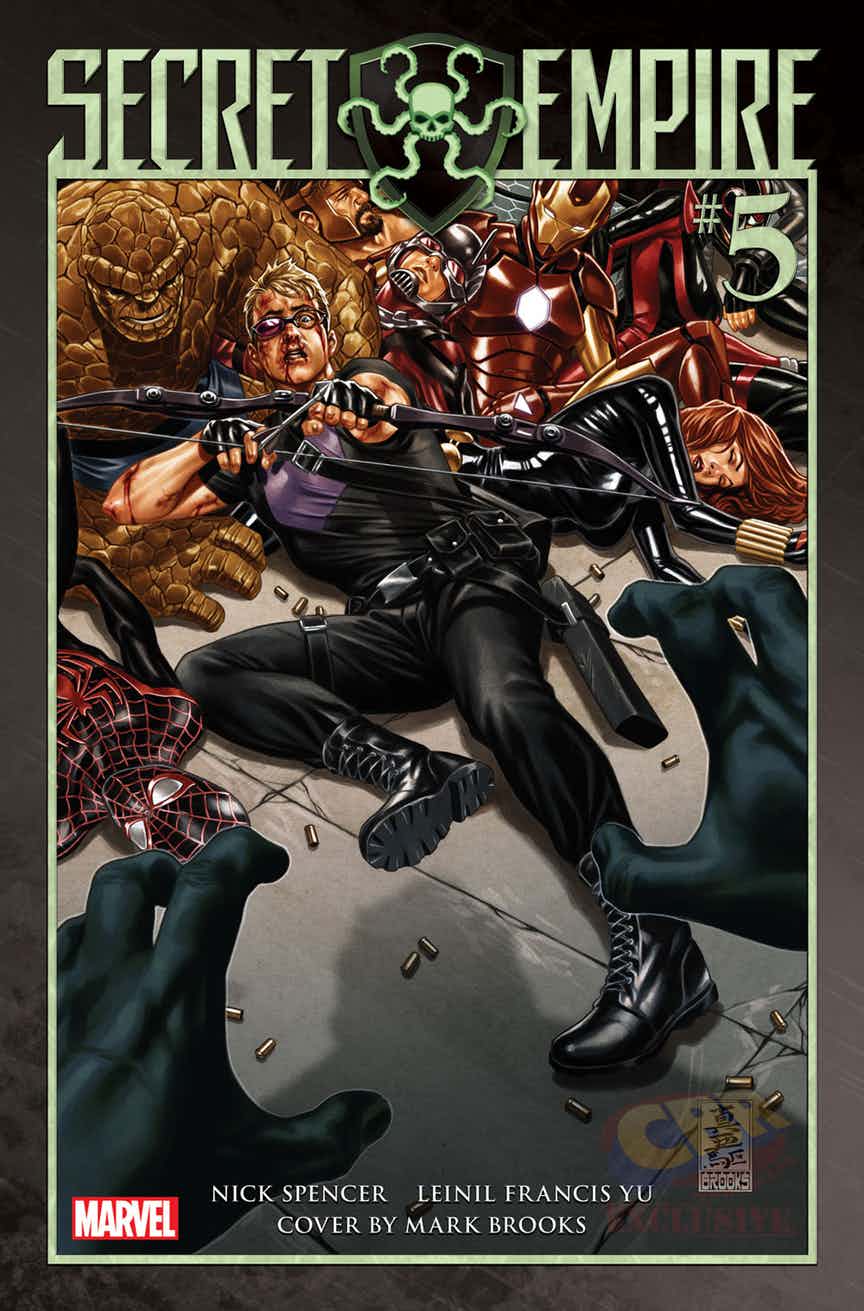 Secret Empire #5, copertina di Mark Brooks