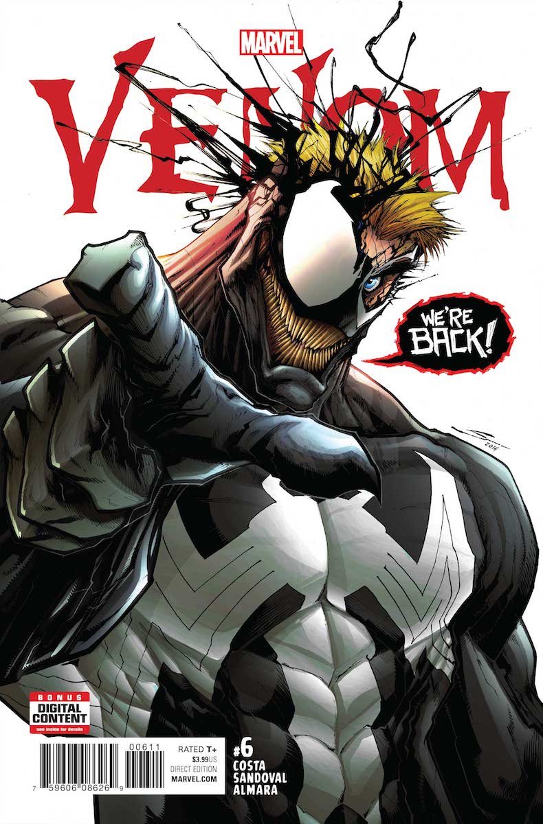 Venom #6, copertina di Gerardo Sandoval