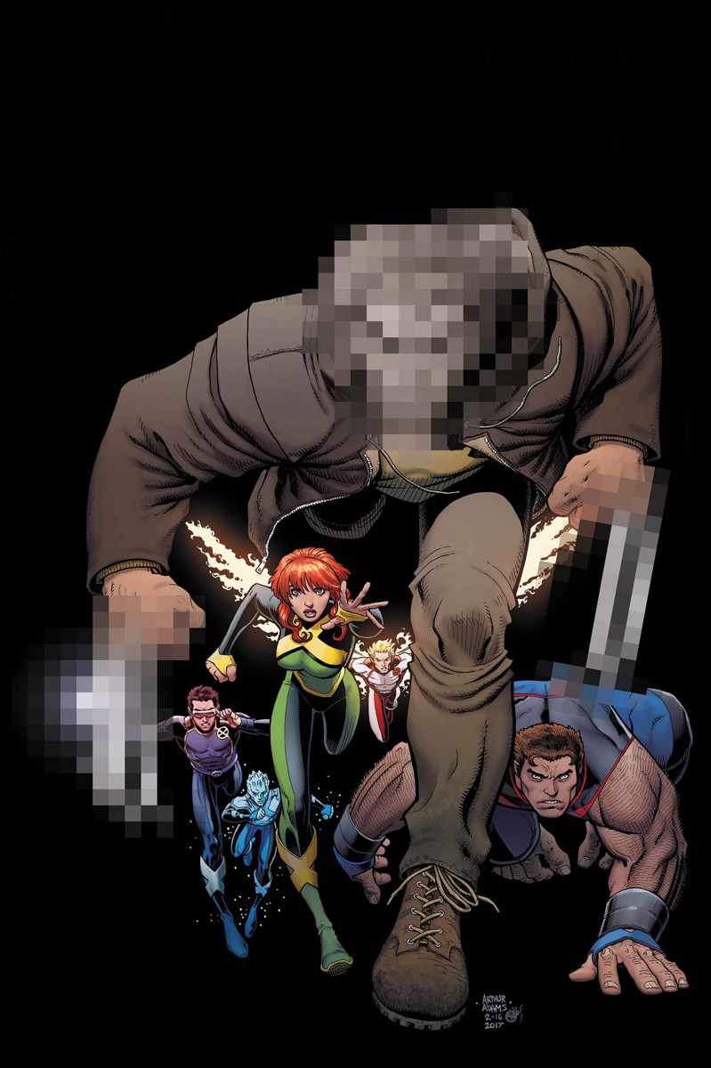 X-Men: Blue #5, copertina di Arthur Adams