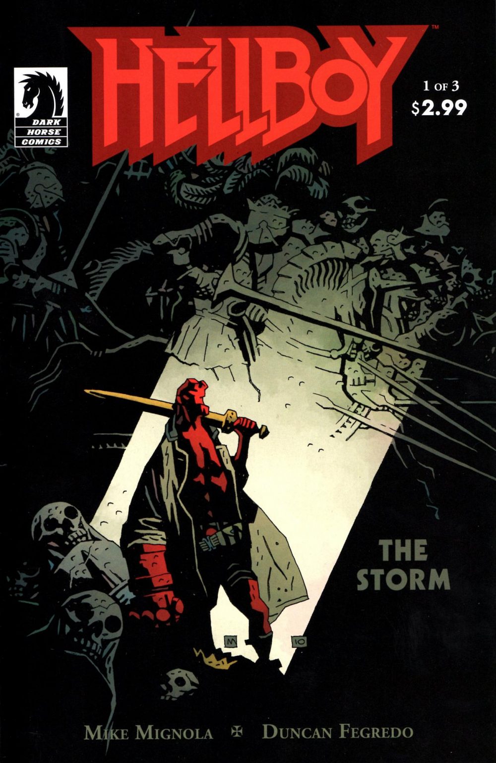 Hellboy: The Storm #3, copertina di Mike Mignola