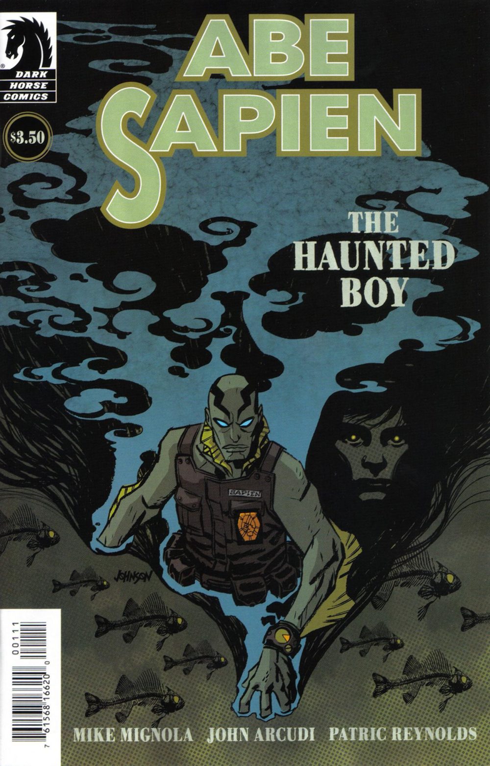 Abe Sapien: The Haunted Boy, copertina di Dave Johnson