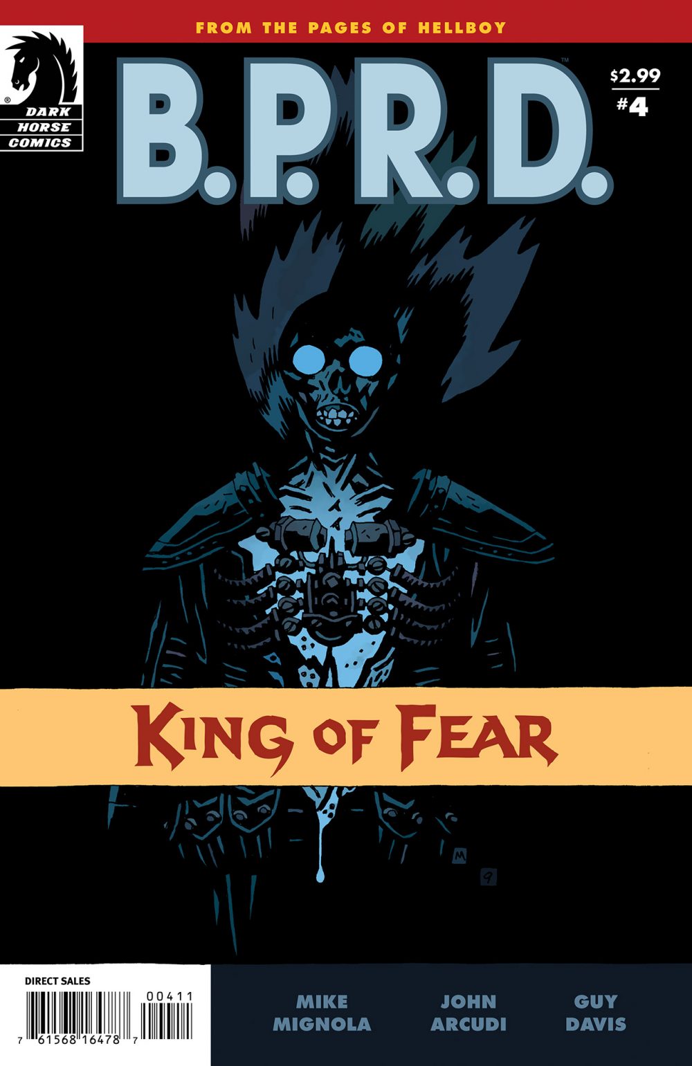 B.P.R.D.: King of Fear #4, copertina di Mike Mignola