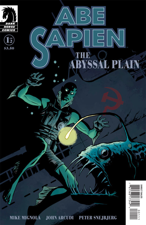 Abe Sapien: The Abyssal Plain #1, copertina di Dave Johnson