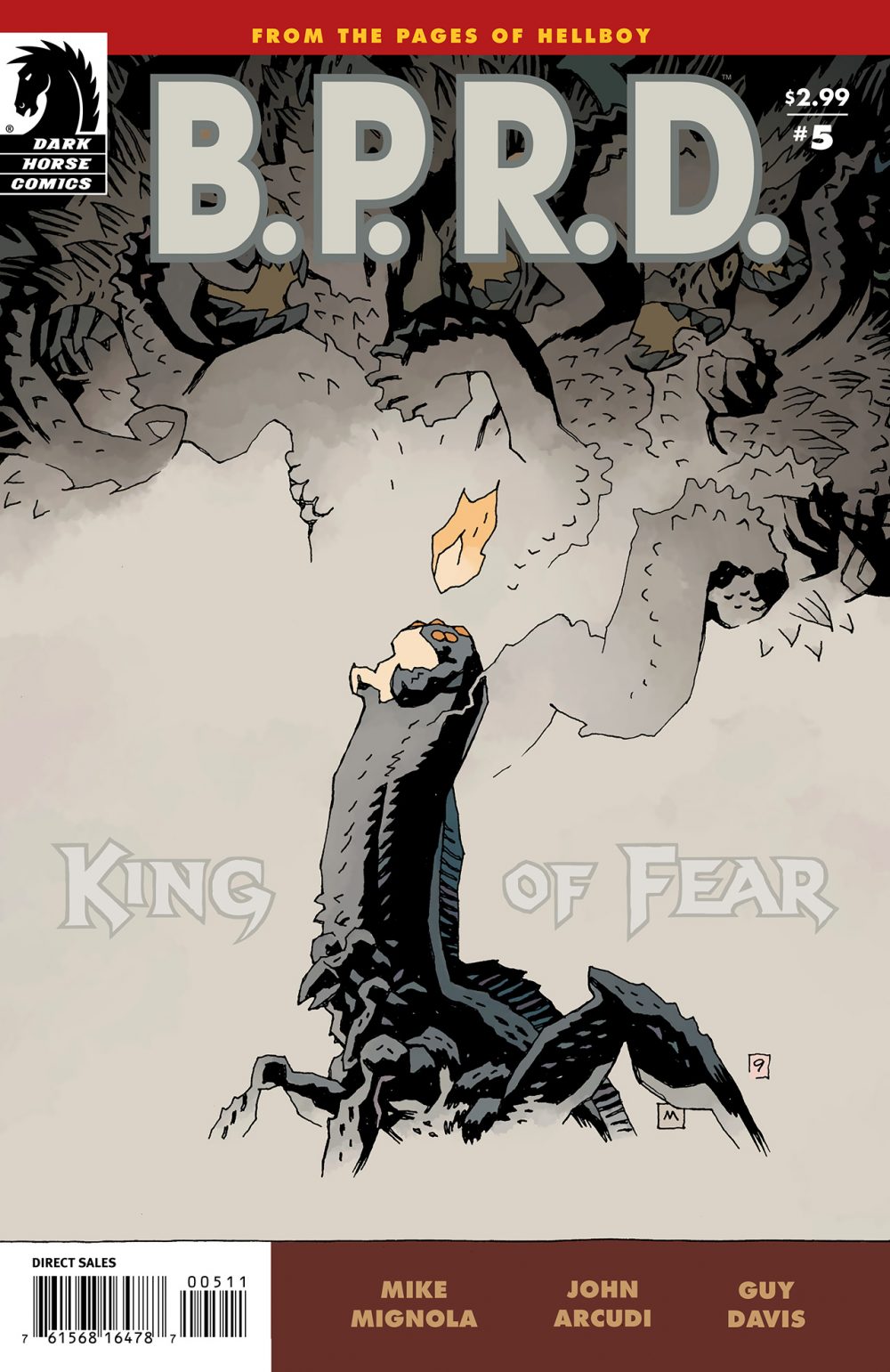 B.P.R.D.: King of Fear #5, copertina di Mike Mignola