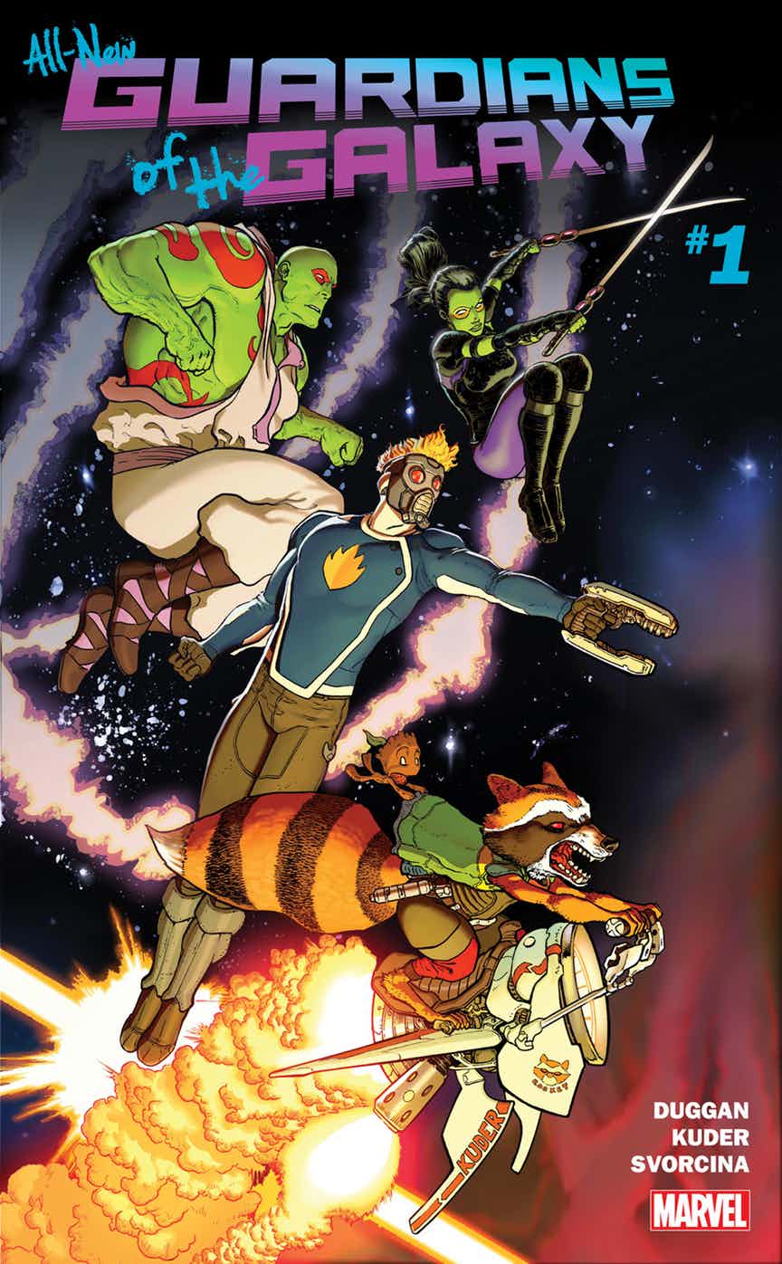 All-New Guardians of the Galaxy #1, copertina di Aaron Kuder