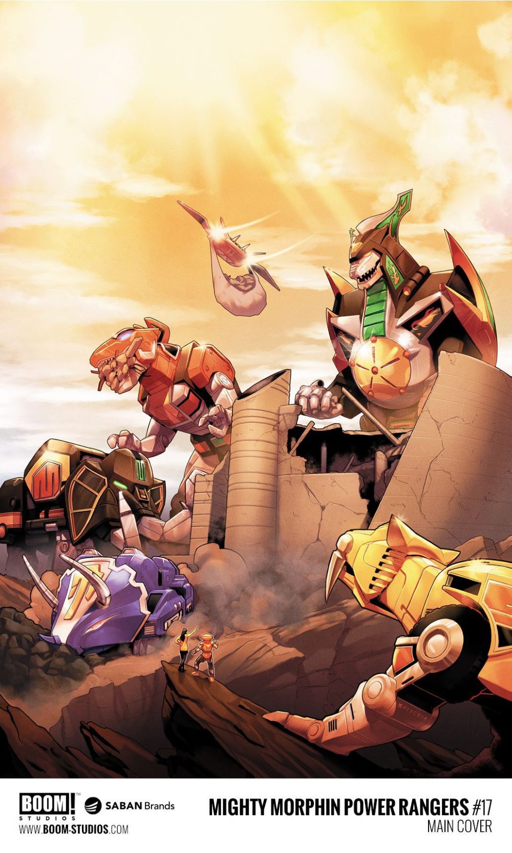 Mighty Morphin Power Rangers #17, copertina di Jamal Campbell