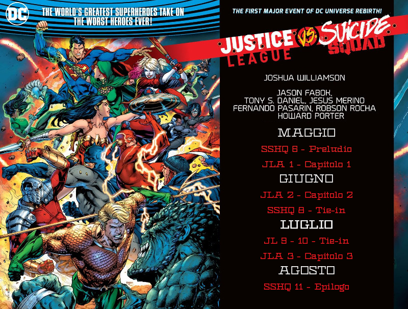 RW Edizioni: Justice League vs. Suicide Squad