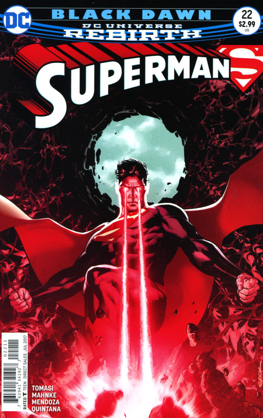 Superman #22, copertina di Ryan Sook