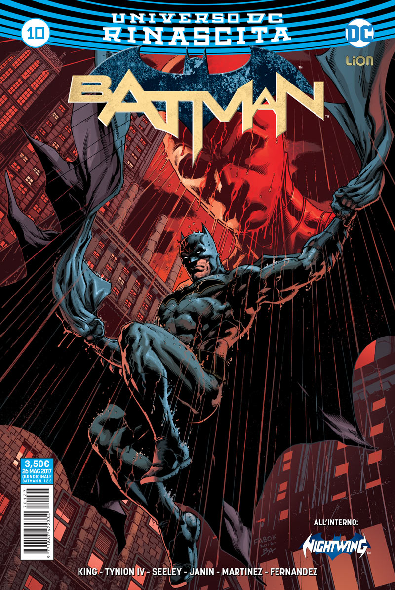 Batman 10, copertina di Jason Fabok