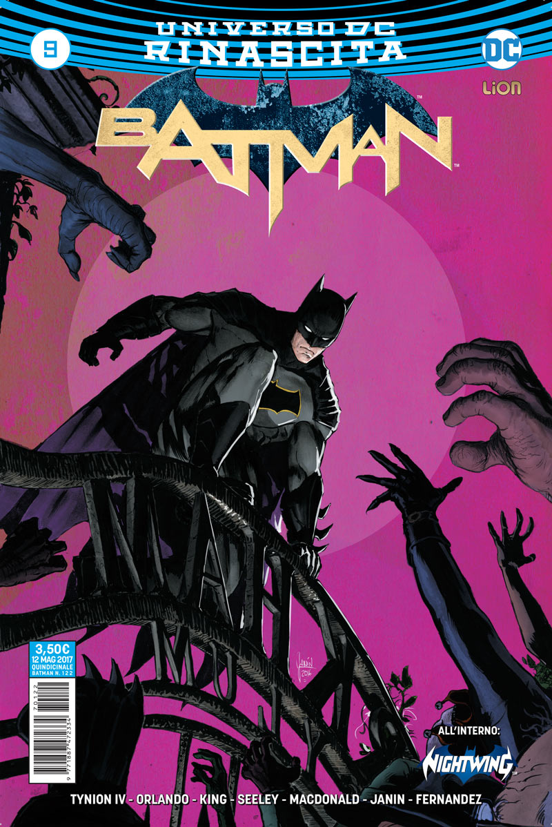 Batman 9, copertina di Mikel Janin