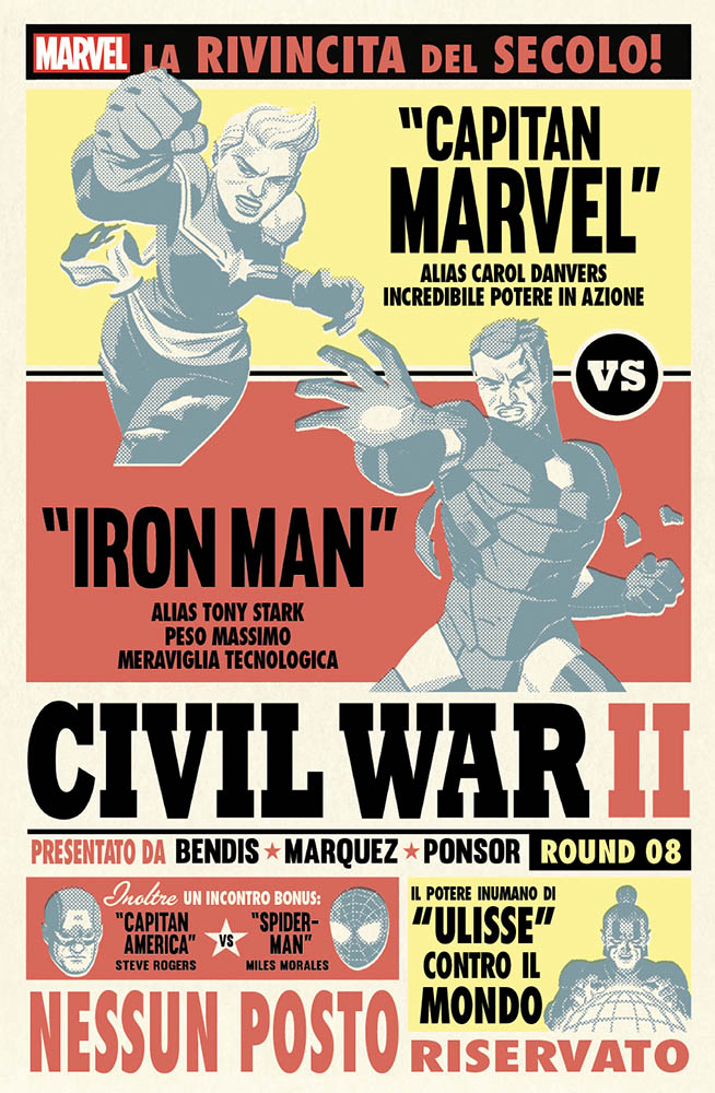 Civil War II 8, copertina variant di Michael Cho