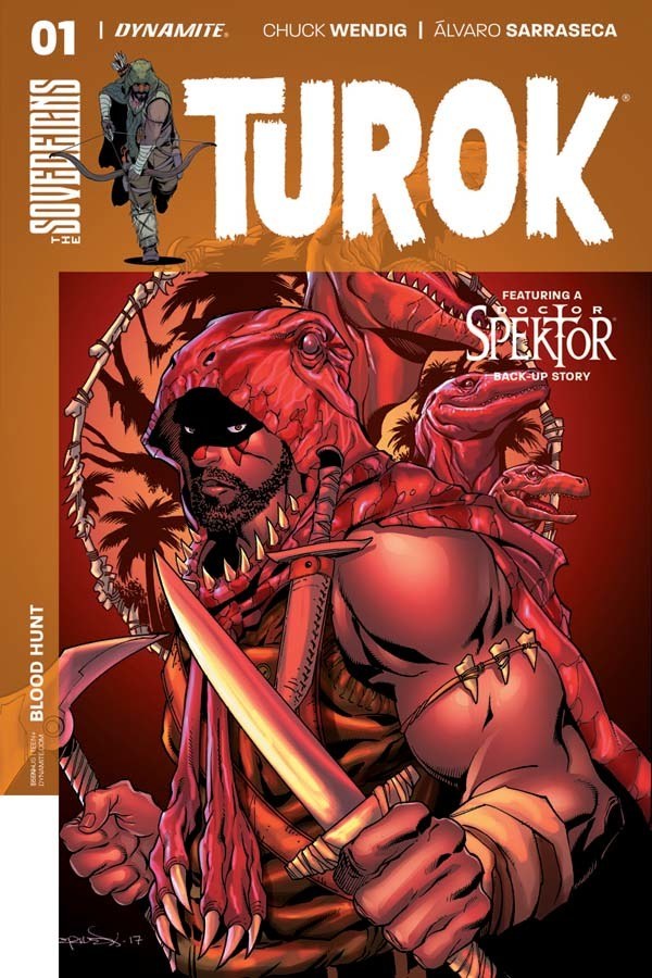 Turok #1, copertina di Aaron Lopresti