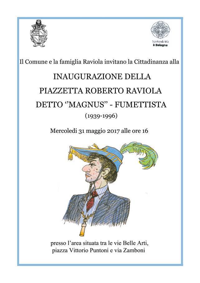 Piazzetta Roberto Raviola, detto “Magnus” - Fumettista