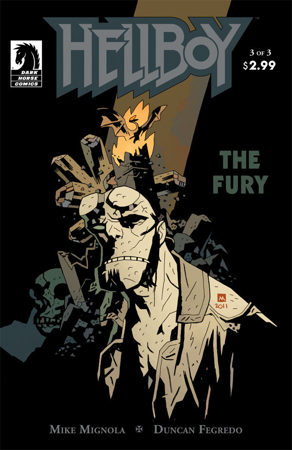 Hellboy: The Fury #3, copertina di Mike Mignola