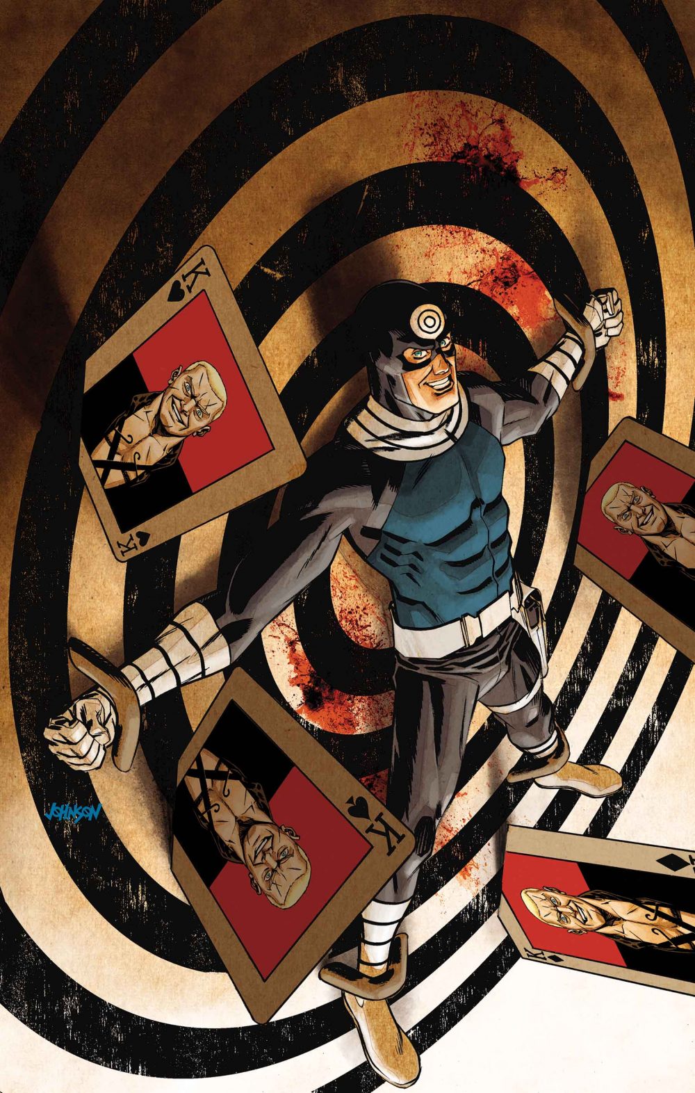 Bullseye #4, copertina di Dave Johnson