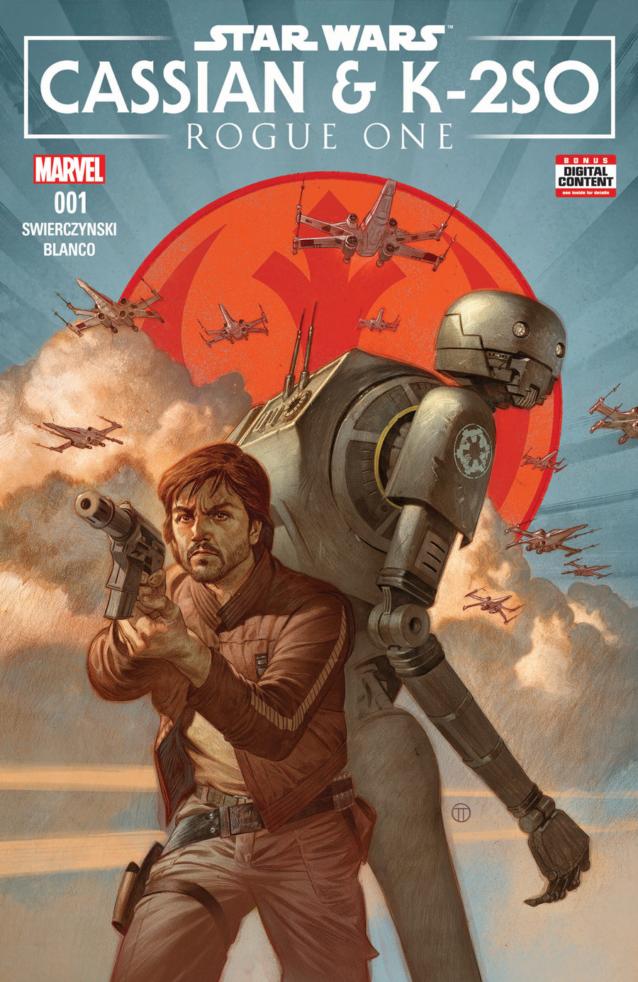 Star Wars: Rogue One — Cassian & K-2SO Special #1, copertina di Julian Totino Tedesco