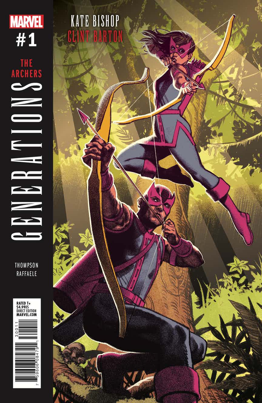 Generations: Hawkeye & Hawkeye #1, variant cover di Stefano Raffaele