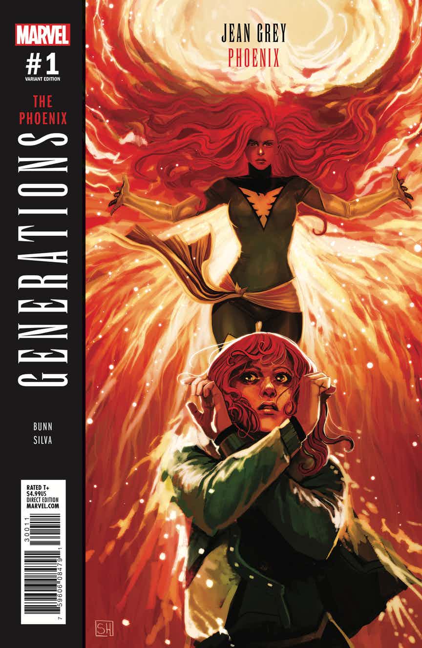 Generations: Phoenix & Jean Grey #1, copertina di Stephanie Hans