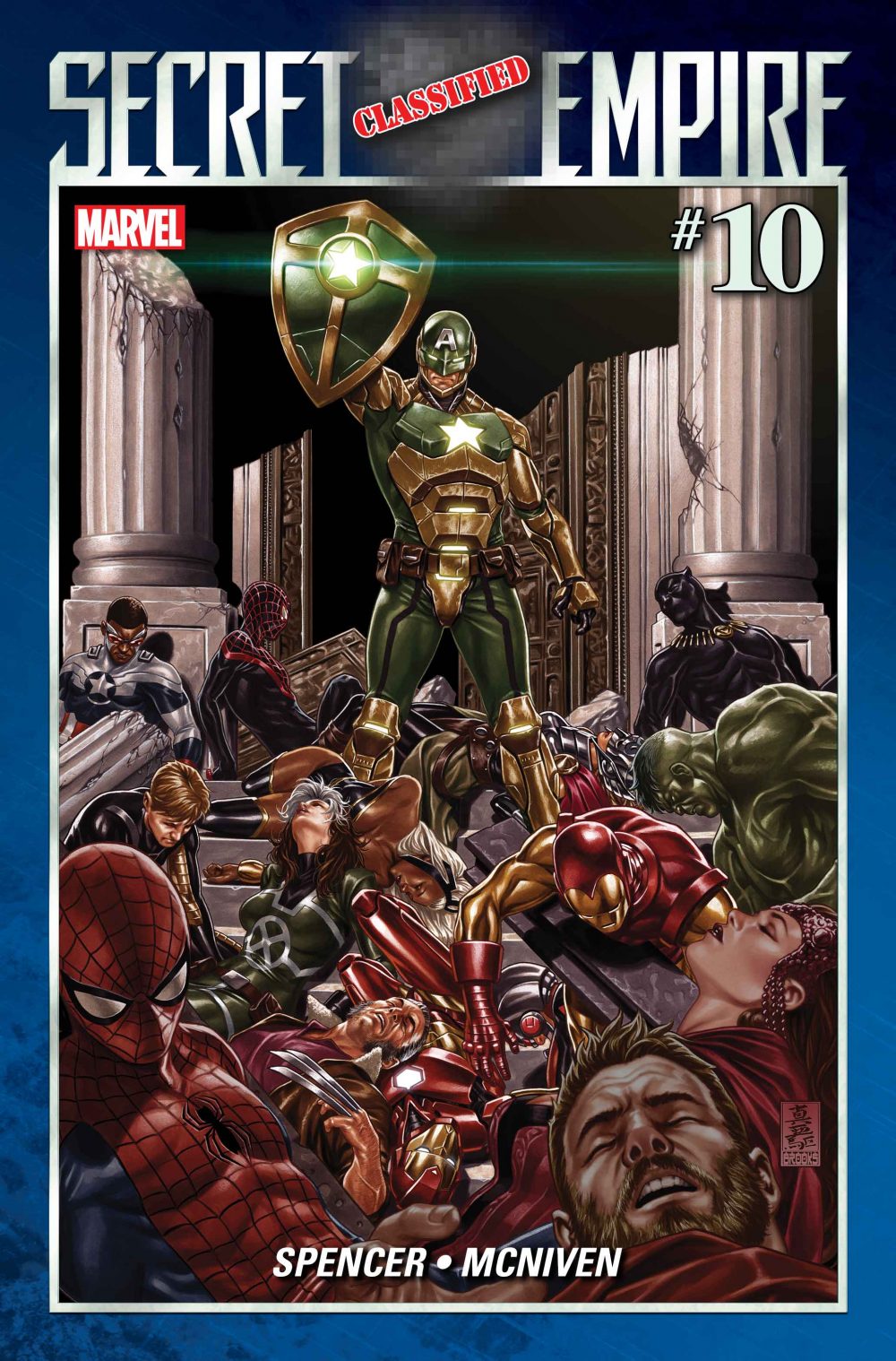 Secret Empire #10, copertina di Mark Brooks