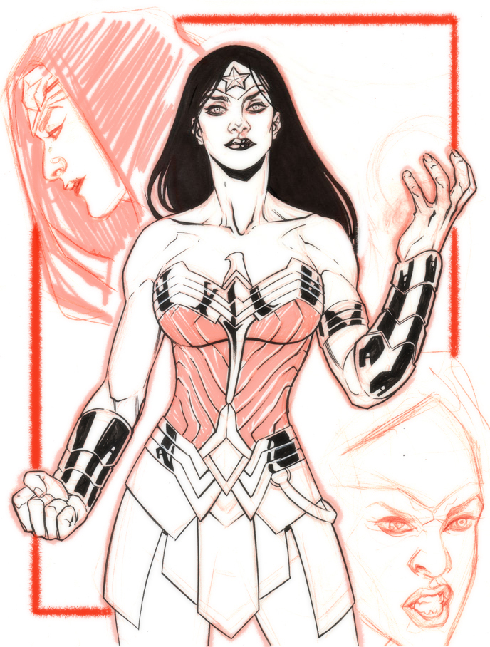 Wonder Woman, sketch di David Messina