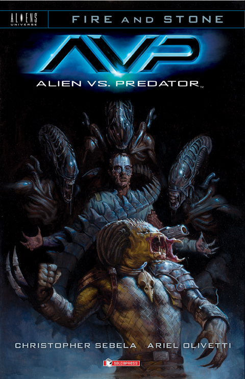 Alien vs. Predator: Fire and Stone, copertina di Ariel Olivetti