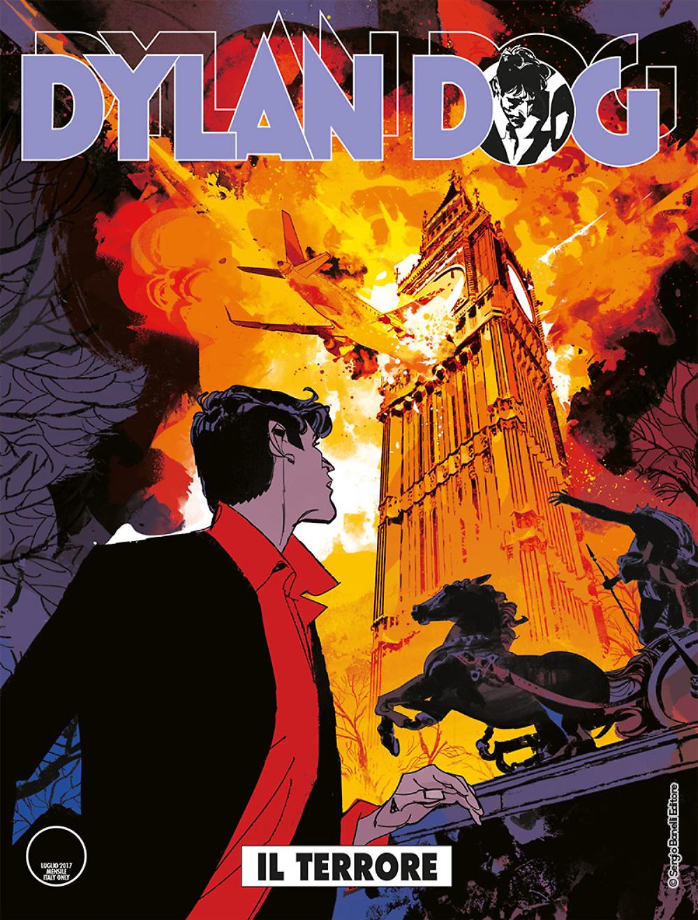 Dylan Dog 370: Il terrore, copertina di Gigi Cavenago