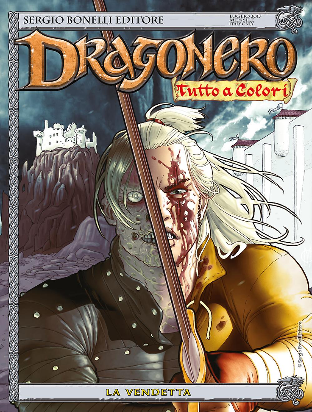 Dragonero 50: La vendetta, copertina di Giuseppe Matteoni