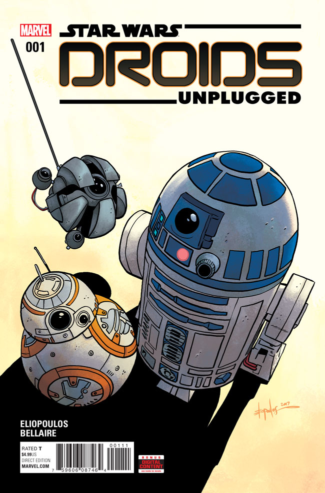 Star Wars: Droids Unplugged #1, copertina di Chris Eliopolous e Jordie Bellaire