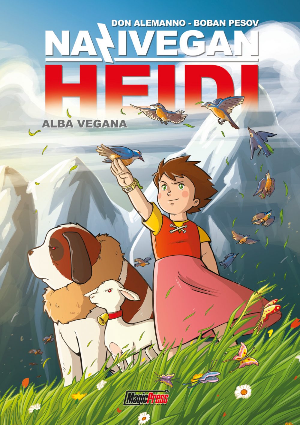 NaziVegan Heidi - Alba vegana, copertina di Boban Pesov