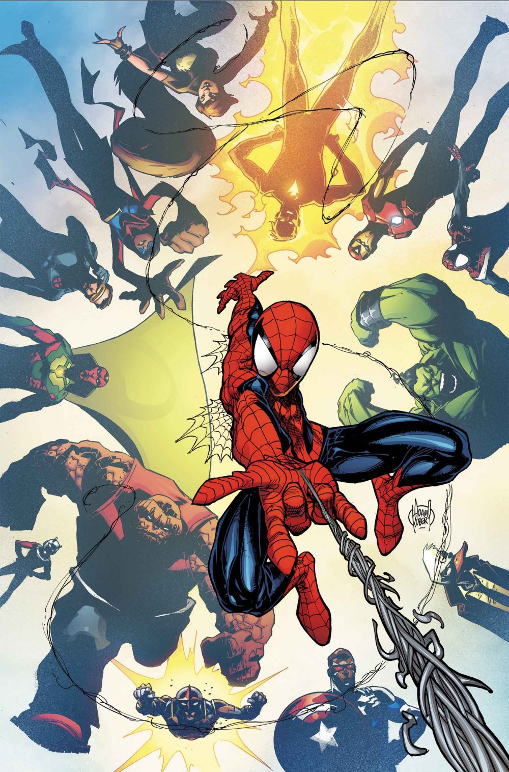 Peter Parker: The Spectacular Spider-Man #2, copertina di Adam Kubert