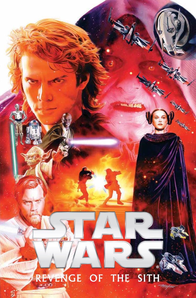 Star Wars: Revenge of the Sith hardcover, copertina di Mike Mayhew