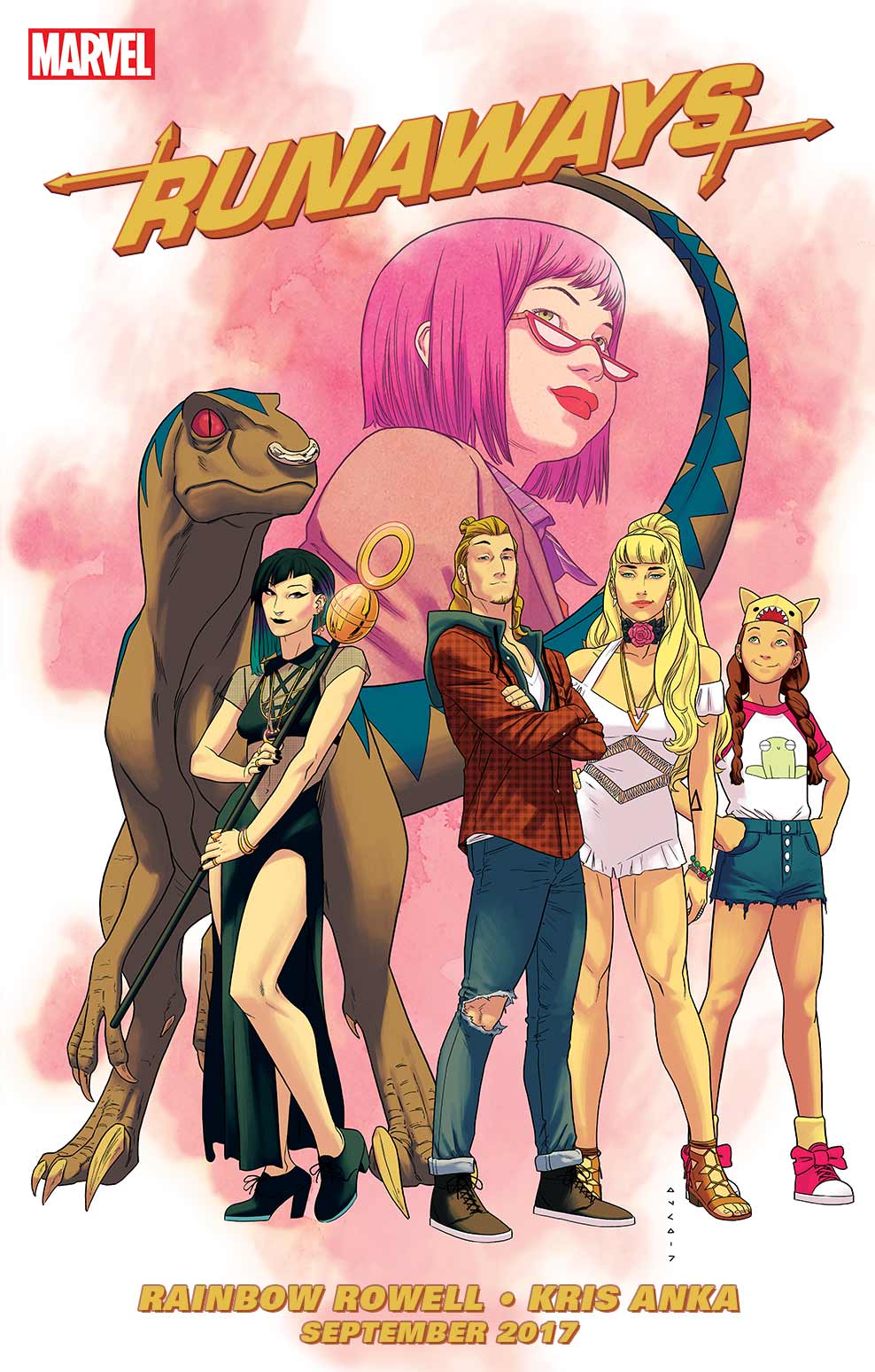 Runaways #1, copertina di Kris Anka