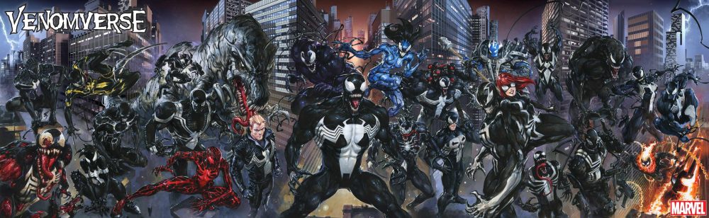 Venomverse #1, copertine di Clayton Crain