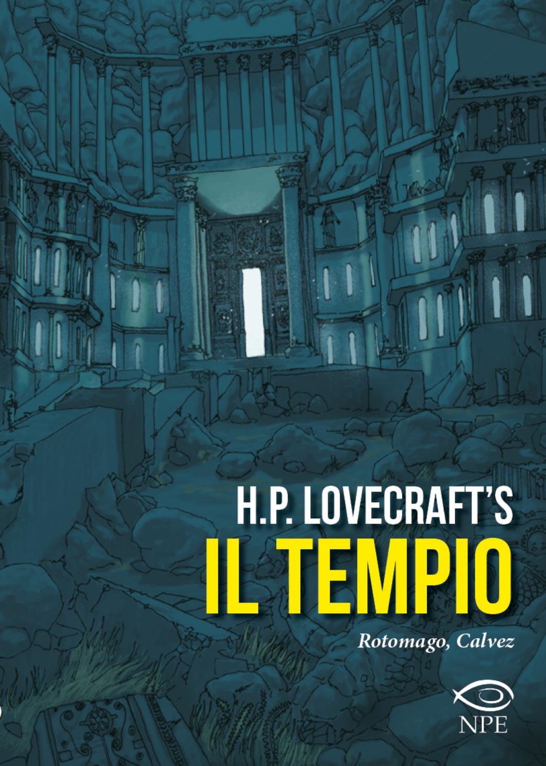 H.P. Lovecraft's Il Tempio, copertina di Florent Calvez