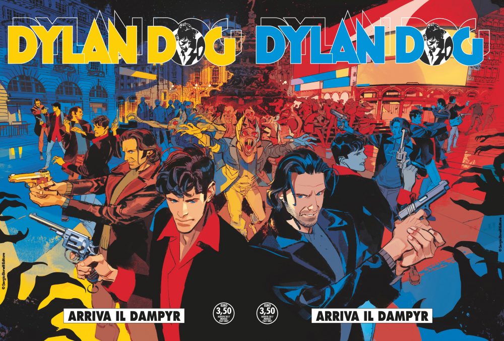 Dylan Dog 371: Arriva il Dampyr, copertina A di Gigi Cavenago