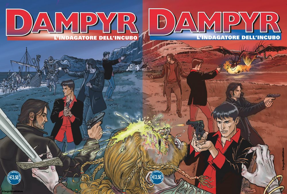 Dampyr 209: L'Indagatore dell'Incubo, copertina di Enea Riboldi