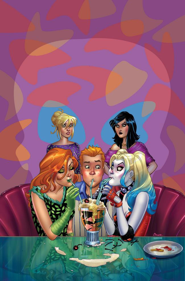 Harley & Ivy Meet Betty & Veronica, copertina di Amanda Conner