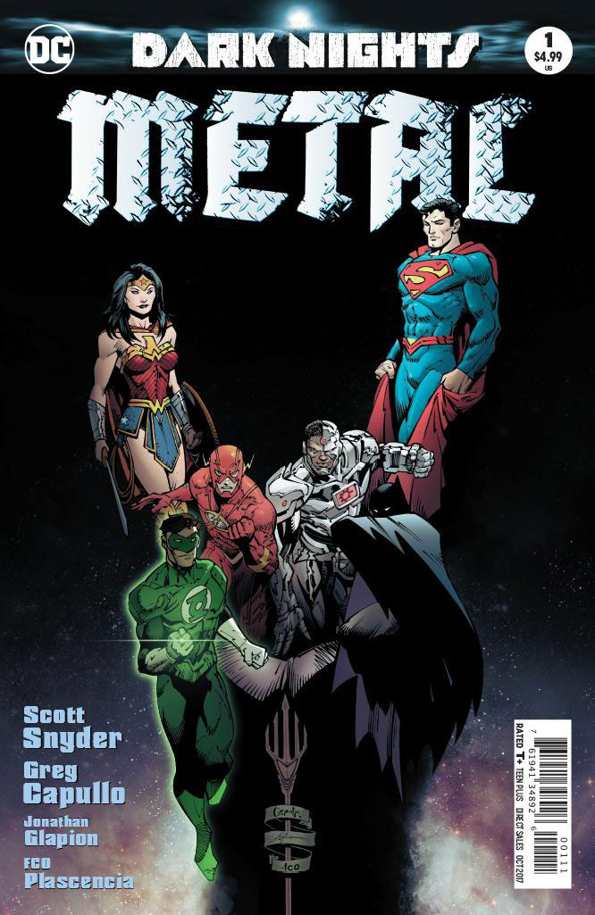 Dark Nights: Metal #1, copertina di Greg Capullo