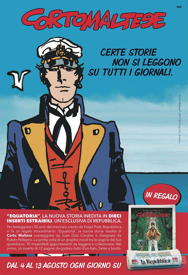 Equatoria, la nuova storia di Corto Maltese su Repubblica