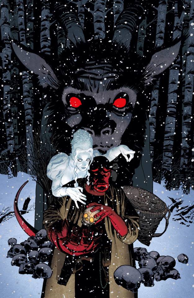 Hellboy: Krampus #1, copertina di Adam Hughes