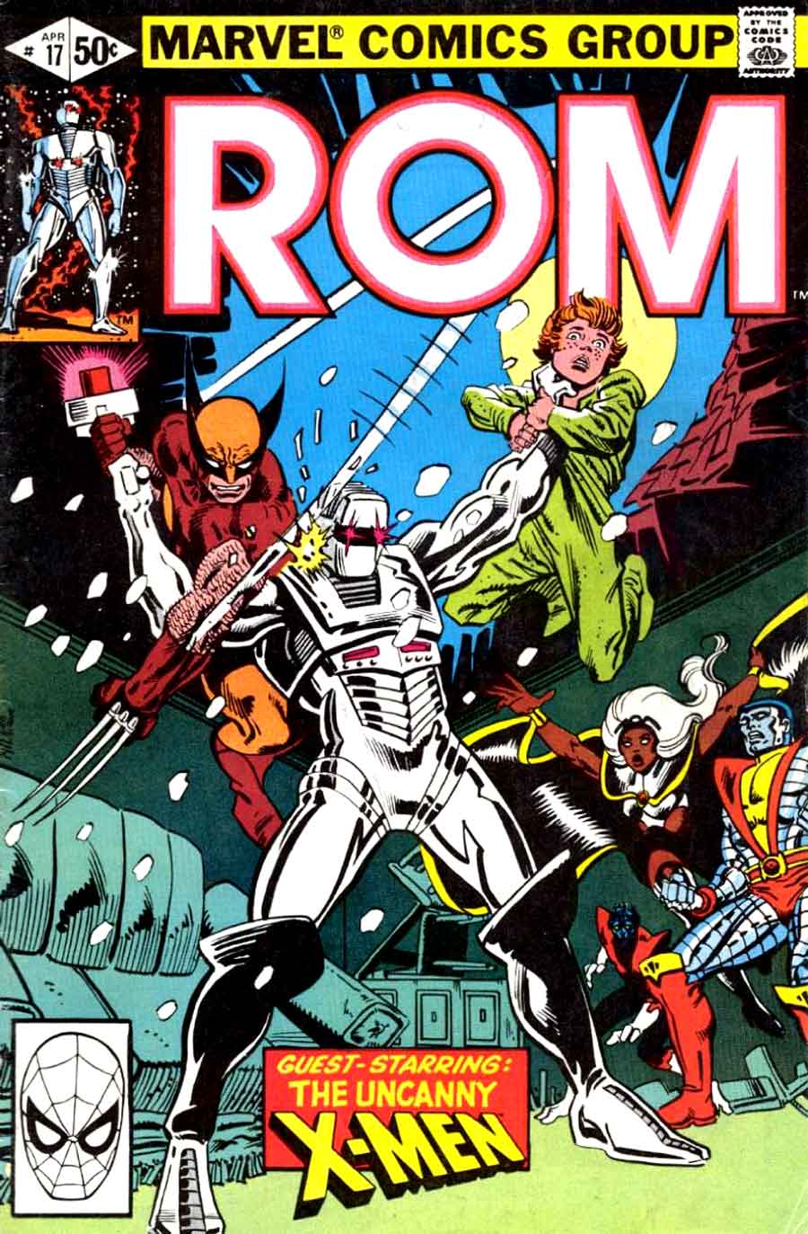 Rom #17, copertina di Bill Mantlo