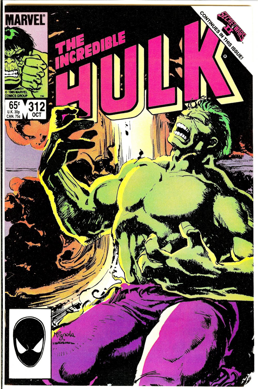 Incredible Hulk #312, copertina di Bill Mantlo